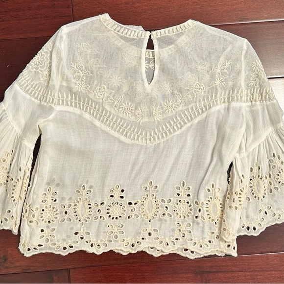 Zara Trafaluc Eyelet Lace Embroidered Top - Picture 2 of 4